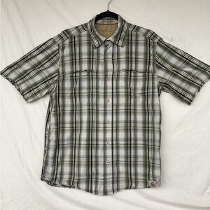 Carhartt Short Sleeve Button down Shirt Plaid